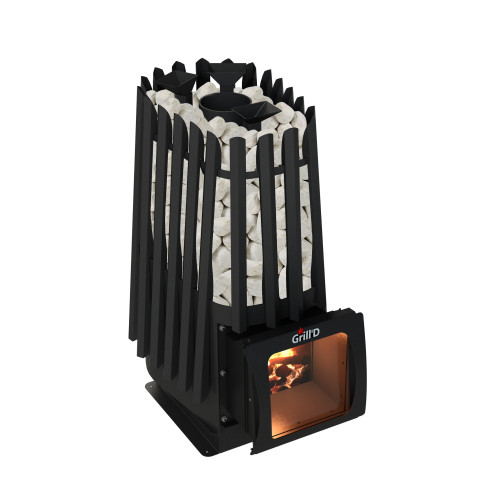 Дровяная банная печь Grill'D Cometa Vega 350 Short Window Max Pro