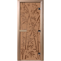 Дверь Doorwood Бамбук и бабочки Бронза матовая Дверь Doorwood Бамбук и бабочки Бронза матовая
