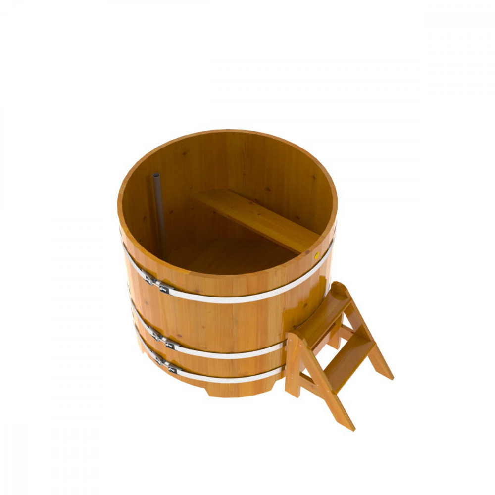 Купель круглая BentWood D=1,17 лиственница натуральная рустик