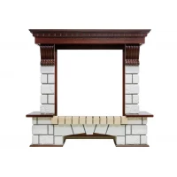 Портал Dimplex Pierre Luxe - Темный дуб / Белый (Высота 1040мм)