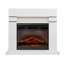 Каминокомплект Lindos - Белый (Высота 985мм) с очагом Symphony 26'' DF2608-INT