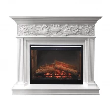 Каминокомплект Palace - Белый с серебром с очагом Symphony 30'' DF3020-INT