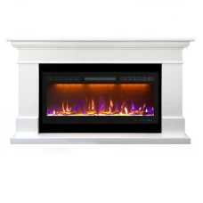 Каминокомплект California 36/40 - Белый с очагом Crystal 36 RF