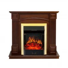 Каминокомплект Bradford - Темный дуб с очагом Aspen Black
