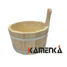 Ушат 4л с пласт. вкл. липа  ПЛ-11 с тиснением