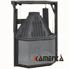 Каминная топка чугунная Мета Призма 850П с подъемным механизмом