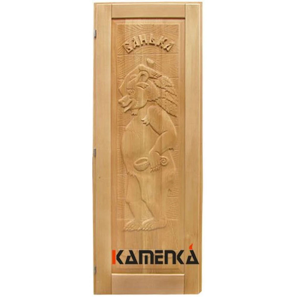 Дверь кавказская липа с петлями Медведь