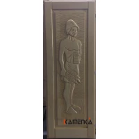 Дверь кавказская липа с петлями Мужчина