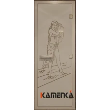 Дверь Doorwood Дженефер бронза матовая, коробка-алюминий 80х200см